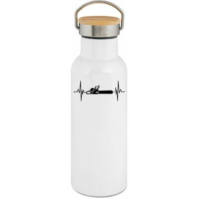 123TRIKO termoska EKG, dřevorubec, černý tisk 500 ml