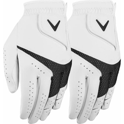 Callaway Weather Spann Mens Golf Glove Bílá Pravá M 2ks