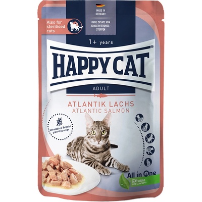 Happy Cat Meat in Sauce losos 12 x 85 g