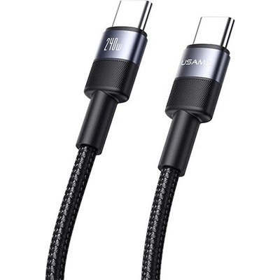 Usams SJ727USB01 SY Type-C – Type-C 120cm strieborný