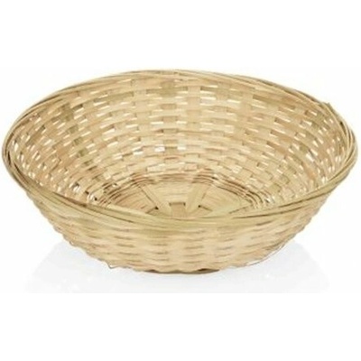 Košík na pečivo bambusový průměr 20 cm, výška 7 cm, sada 12 ks 100027252