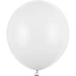Party Deco Бял пастелен латексов балон - 43 см (sb18p-008-25)