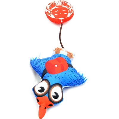 PETINTEREST Котешка играчка птица PET INTEREST Big Mouth Bird Silver Vine Toys (25505)