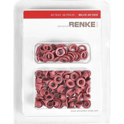 ALEXANDRA RENKE PRŮCHODKY SE ZAKONČENÍM - 8 mm / tmavě červená