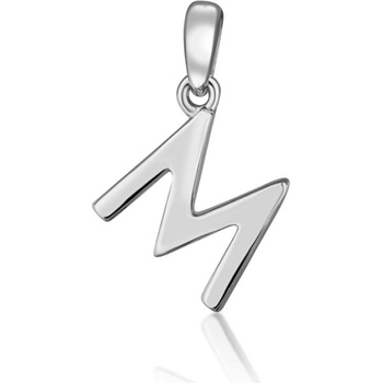 JVD SVLP0948XH2000M Strieborný prívesok písmeno M
