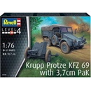 Revell Krupp Protze KFZ 69 w/ 3 7cm PaK 1:76