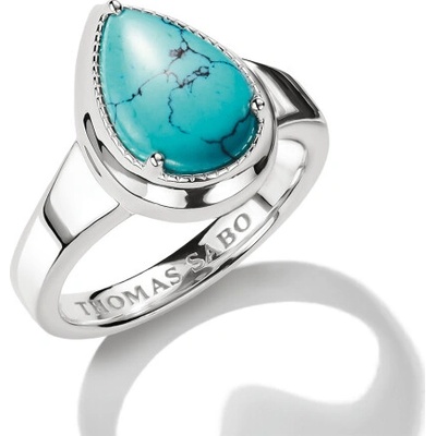Thomas Sabo prsteň Turquoise Teardrop TR2522 404 17