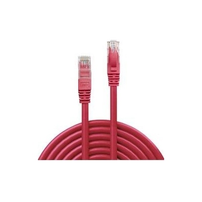 Lindy 48035 RJ45, CAT 6, U/UTP, 5m, červený