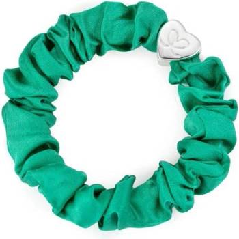 By Eloise London Silk Scrunchie Silver Heart гривна / ластик за коса