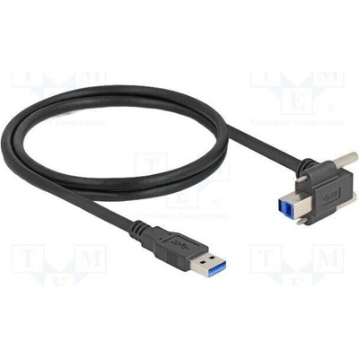 Delock 80480 USB A vidlice USB B konektor 90° nahoru/dolů 1m černý