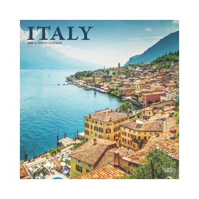 Italy 12 X 24 Inch Monthly Square Wall Plastic-Free 2025