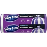Vortex Стандарт Лилаво-бели раирани 35 л, торби за отпадъци, 30бр (4823071662535)