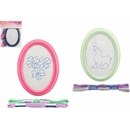 Vyšívání rámeček na pověšení předloha příze mix variant či barev