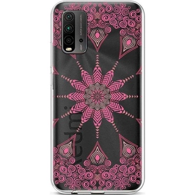 Pouzdro TopQ Xiaomi Redmi 9T silikon Pink Mandala