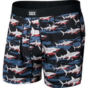 Saxx Мъжко синтетично термобельо Saxx Daytripper Boxer Brief Fly Synthetic base layer - Big Byte / Black - размер XL (014-1920-1614)