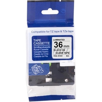 Pro Brother Съвместима лента с Brother TZ-S161/TZe-S161, 36mm x 8m, екстра лепило черен печат / ясен база (tzes161)