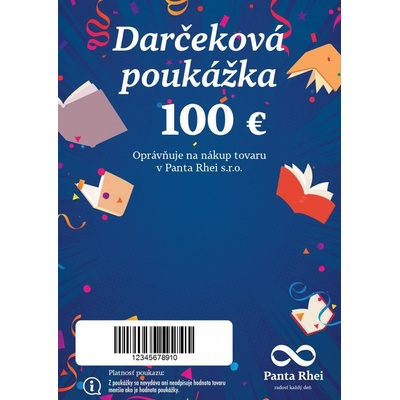 Elektronická darčeková poukážka 100€