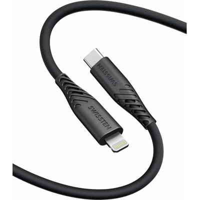 Swissten 71506517 SOFT SILICONE USB-C / Lightning, 0,4m