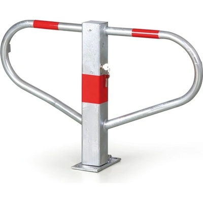 Sklopná parkovacia zábrana - stĺpik, motýlik, výška 510 mm
