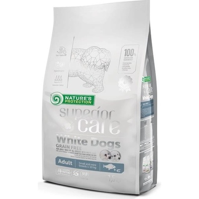 Nature's Protection Superior Care Dog Dry White Dogs Small Breeds Grain Free White Fish 1,5 kg