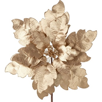 Eurofirany Vianočný dekoračný kvet vyrobený z lesklej látky UNI