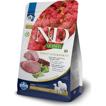 N&D Quinoa Dog Adult Medium & Maxi Weight Managment Lamb & Broccoli 7 kg