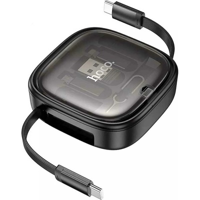 Hoco U140 All-In-One zatahovací nabíjecí Pd 3A 60W 0,95m černý