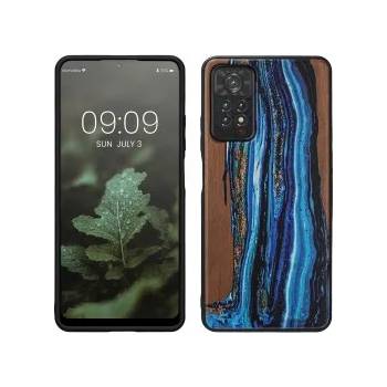 Image 1 of kwmobile Дървен калъф за Xiaomi Redmi Note 11 Pro / Note 11 Pro (5G) - син