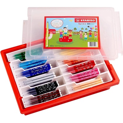 Stabilo Trio A-Z 144 ks box 12 různých barev 455745