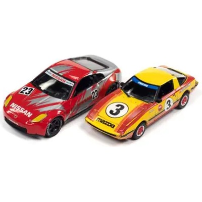 Johnny Lightning Nissan 2006 + Mazda RX-7 3 1981 1:64