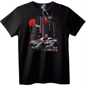 NOONEBRAND Тениска Nissan GT-R Градски Стил - 6XL, Black