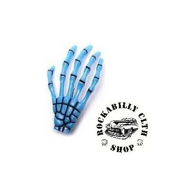 Sponka do vlasů horror Rocka Hairclip Bones Blue