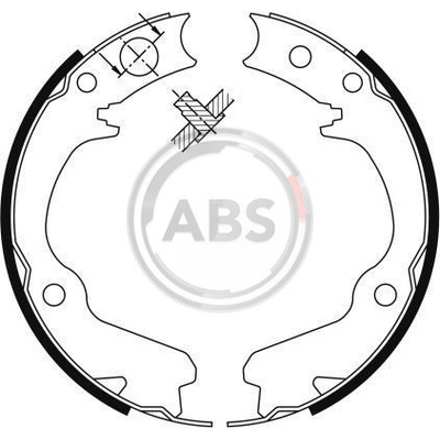 A.B.S. Sada brzd. čeľustí parkov. brzdy 9116