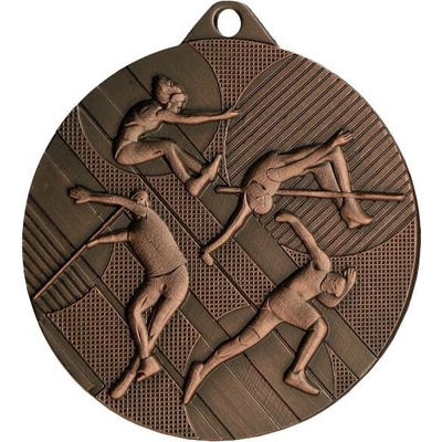Designová kovová medaile Atletika Bronz 4,5 cm