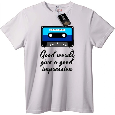 NOONEBRAND Тениска Good Vibes Касета - L, Black