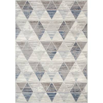 Modern Rugs Hane 460B světle šedý a tmavě modrý