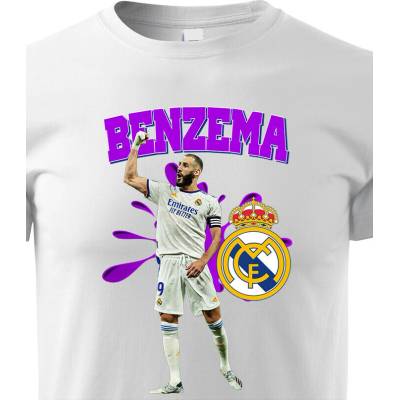 Dětské tričko Karim Benzema BíláCanvas Dětské tričko Bezvatriko.cz 2045