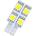 Лед крушки тип t10 с 4 smd диода от едната страна (t10w4s)
