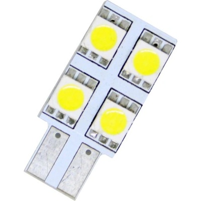 Лед крушки тип t10 с 4 smd диода от едната страна (t10w4s)