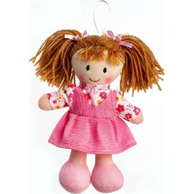 Teddies Panenka Verunka hadrová plyš 20cm česky mluvící na kartě
