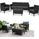 Keter Salemo 3 Seater Set grafit / sivá