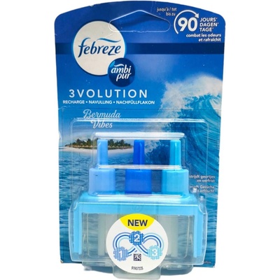 febreze 3 Volution Пълнител за ел. машинка 20мл - Bermuda Vibes (2732)