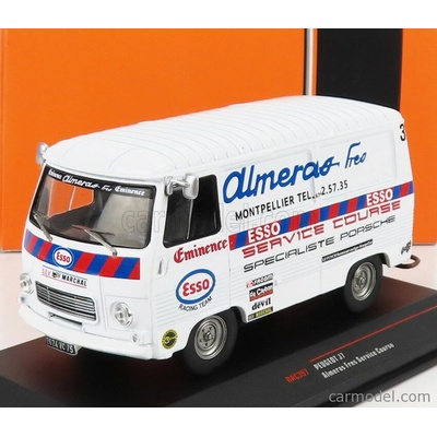 Ixo-models Peugeot J7 Van Esso Almeras Fres Service Course 1969 Bílá 1:43