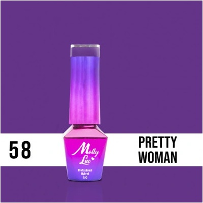 Allepaznokcie MollyLac gél lak 58 Pretty Woman 5 ml