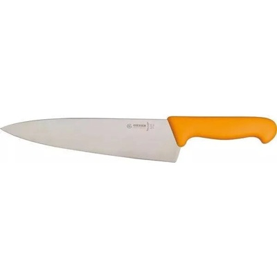 Giesser Nôž kuchynský, ergonomická rukoväť žltá, veľmi kvalitný výrobok, dĺžka ostria 200 mm, Messer
