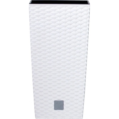 Prosperplast Kvetináč s vkladom Rato Square 22,5 cm biely
