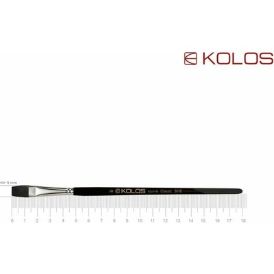 Plochý štetec z veveričky KOLOS Classic 3016 - č. 8