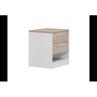 Matis Нощно шкафче kaliopa дъб премиум / бяло