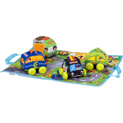 Chipolino Комплект за активна гимнастика Chipolino - С постелка и 4 колички (PGCARS02501)