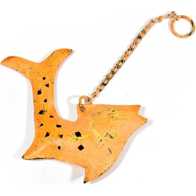 Sanu Babu Závěsná ozdoba oranžová ryba 13x2x14cm